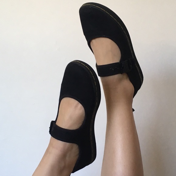 Dr.Martens Winona Canvas Casual Flat Buckle T-Bar Womens Shoes